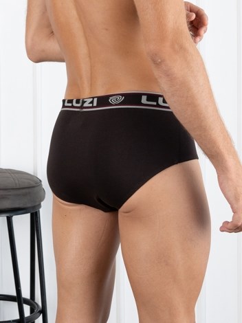 Bighsot Basic Premium Combed Cotton Brief with Ultra Soft Waistband - Brown