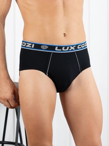 Bighsot Basic Premium Combed Cotton Brief with Ultra Soft Waistband - Black