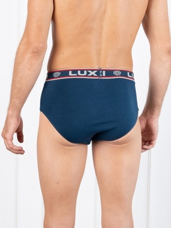 Bighsot Basic Premium Combed Cotton Brief with Ultra Soft Waistband - Airforce Blue