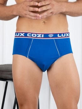 Bighsot Basic Premium Combed Cotton Brief with Ultra Soft Waistband - Royal Blue