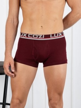 Cozi Glo Premium Combed Cotton Ultra Soft Outer Elastic Mini Trunk - Maroon