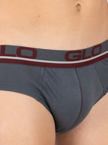 Cozi Glo Premium Combed Cotton Ultra Soft Outer Elastic Brief - Charcoal Melange