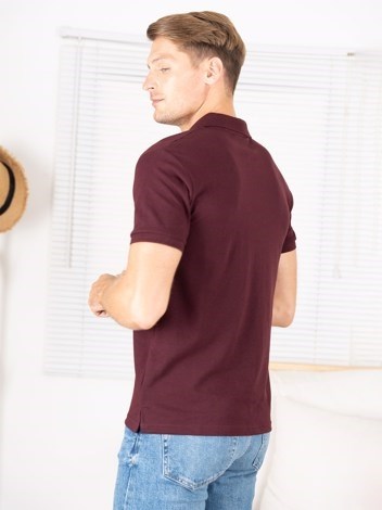 COZI 2121 Super Soft Combed Cotton Regular Fit Polo T-Shirt - Coffee