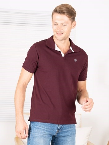 COZI 2121 Super Soft Combed Cotton Regular Fit Polo T-Shirt - Coffee