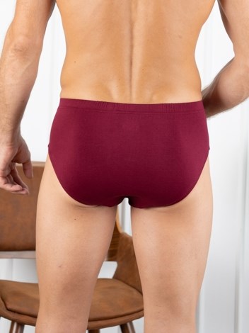 Cozi Mexx  Premium Combed Cotton Front Open Inner Elastic Brief - Maroon