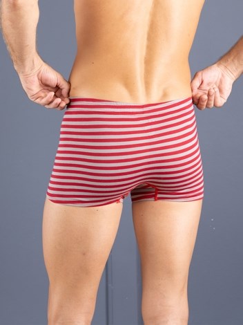 Bigshot Semi Long Striped Premium Soft Cotton Inner Elastic Trunk - Printed