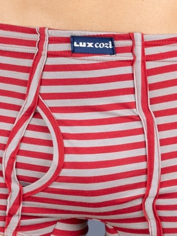 Bigshot Semi Long Striped Premium Soft Cotton Inner Elastic Trunk - Printed