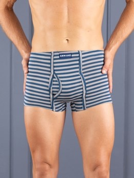 Bigshot Semi Long Striped Premium Soft Cotton Inner Elastic Trunk - Printed