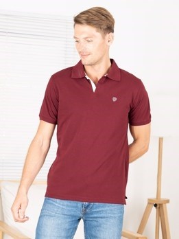 COZI 2121 Super Soft Combed Cotton Regular Fit Polo T-Shirt - Maroon