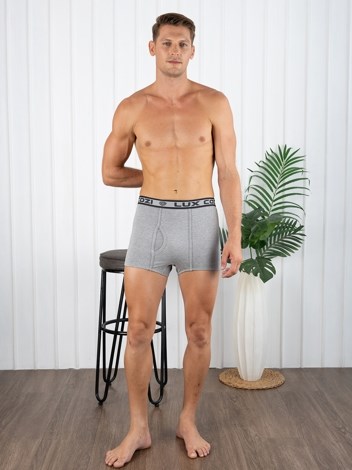 Bigshot Semi Long Soft Combed Cotton Mini Trunk with Ultrasoft Waistband - Grey Melange