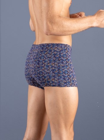 Bigshot Semi Long Inner Elastic Soft Combed Cotton Mini Trunk with Ultra soft Waistband - Printed