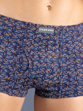 Bigshot Semi Long Inner Elastic Soft Combed Cotton Mini Trunk with Ultra soft Waistband - Printed