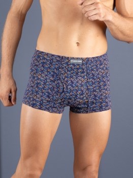 Bigshot Semi Long Inner Elastic Soft Combed Cotton Mini Trunk with Ultra soft Waistband - Printed