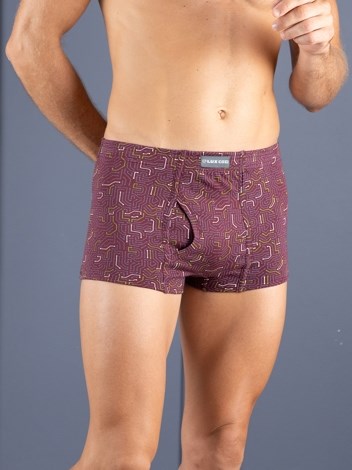 Bigshot Semi Long Inner Elastic Soft Combed Cotton Mini Trunk with Ultra soft Waistband - Printed
