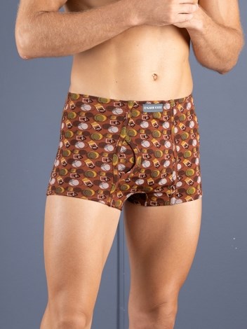 Bigshot Semi Long Inner Elastic Soft Combed Cotton Mini Trunk with Ultra soft Waistband - Printed