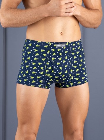 Bigshot Semi Long Inner Elastic Soft Combed Cotton Mini Trunk with Ultra soft Waistband - Printed