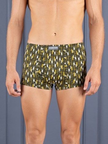 Bigshot Semi Long Inner Elastic Soft Combed Cotton Mini Trunk with Ultra soft Waistband - Printed