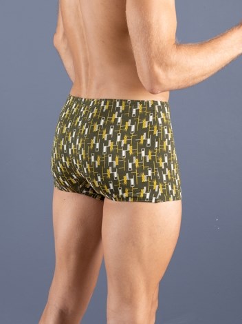 Bigshot Semi Long Inner Elastic Soft Combed Cotton Mini Trunk with Ultra soft Waistband - Printed