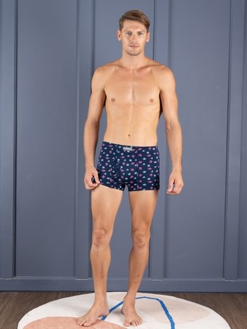 Bigshot Semi Long Inner Elastic Soft Combed Cotton Mini Trunk with Ultra soft Waistband - Printed