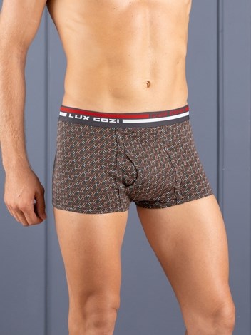 Bigshot Semi Long Outer Elastic Soft Combed Cotton Mini Trunk with Ultra soft Waistband - Printed