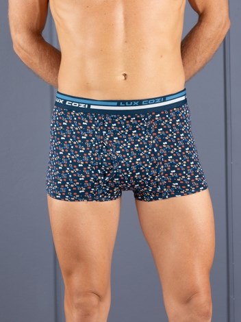 Bigshot Semi Long Outer Elastic Soft Combed Cotton Mini Trunk with Ultra soft Waistband - Printed