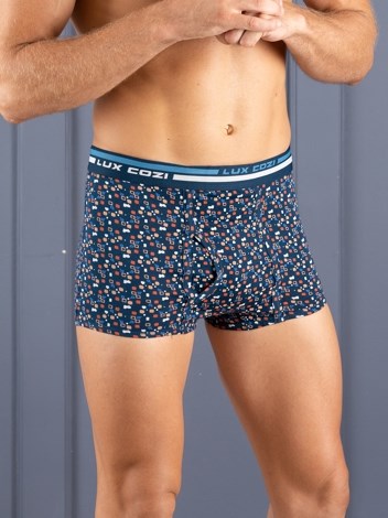 Bigshot Semi Long Outer Elastic Soft Combed Cotton Mini Trunk with Ultra soft Waistband - Printed