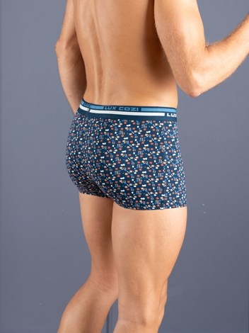 Bigshot Semi Long Outer Elastic Soft Combed Cotton Mini Trunk with Ultra soft Waistband - Printed