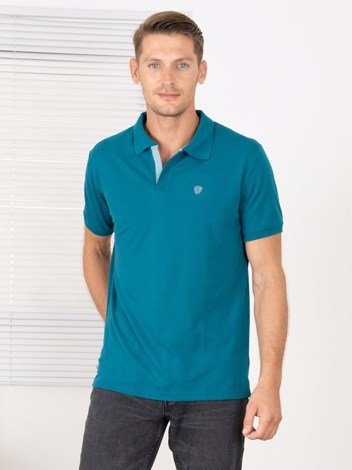 COZI 2121 Super Soft Combed Cotton Regular Fit Polo T-Shirt - Emerald