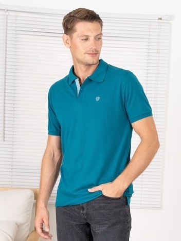 COZI 2121 Super Soft Combed Cotton Regular Fit Polo T-Shirt - Emerald