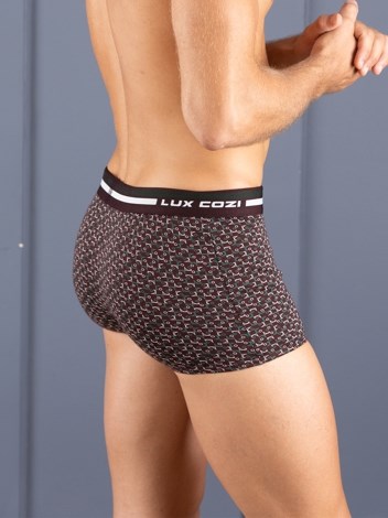 Bigshot Semi Long Outer Elastic Soft Combed Cotton Mini Trunk with Ultra soft Waistband - Printed