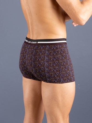 Bigshot Semi Long Outer Elastic Soft Combed Cotton Mini Trunk with Ultra soft Waistband - Printed