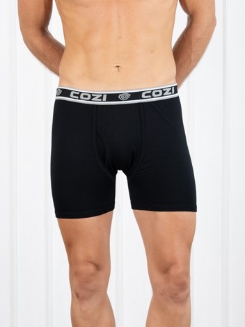 Bigshot Long Soft Combed Cotton Long Trunk with Ultrasoft Waistband - Black