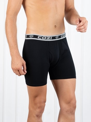 Bigshot Long Soft Combed Cotton Long Trunk with Ultrasoft Waistband - Black