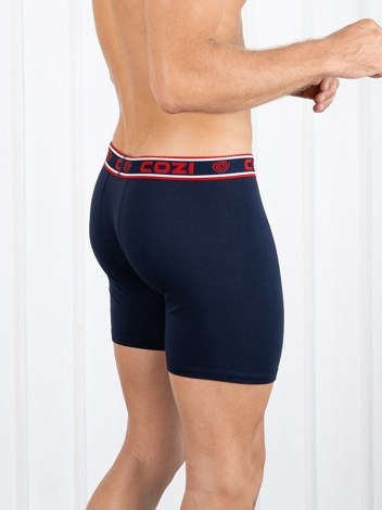 Bigshot Long Soft Combed Cotton Long Trunk with Ultrasoft Waistband - Navy