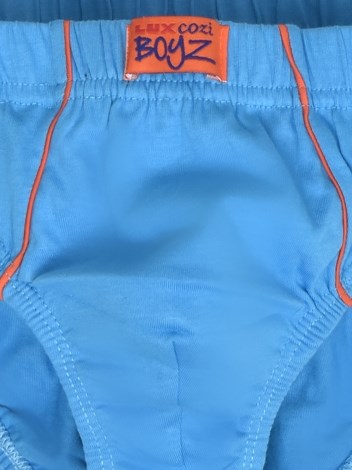 Cozi Boyz Plain Brief Soft Combed Cotton Inner Elastic with Ultra soft Waistband - Assorted (Pack of 2)