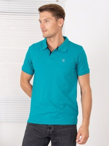 COZI 2121 Super Soft Combed Cotton Regular Fit Polo T-Shirt - Sea Green