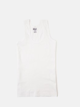 Cozi Boyz Soft Pure 100% Combed Cotton Round Neck Sleeveless Vest - White