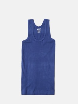 Cozi Boyz Soft Pure 100% Combed Cotton Round Neck Sleeveless Vest - Blue