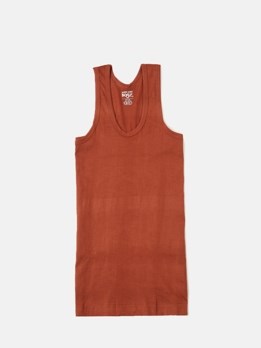 Cozi Boyz Soft Pure 100% Combed Cotton Round Neck Sleeveless Vest - Brick Red