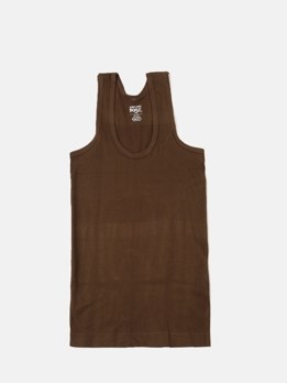 Cozi Boyz Soft Pure 100% Combed Cotton Round Neck Sleeveless Vest - Brown