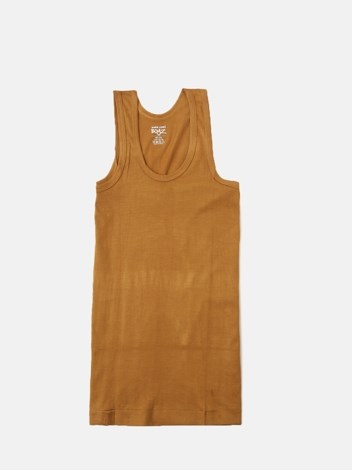 Cozi Boyz Soft Pure 100% Combed Cotton Round Neck Sleeveless Vest - Mustard