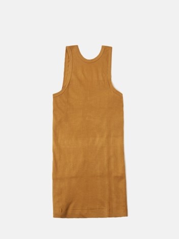 Cozi Boyz Soft Pure 100% Combed Cotton Round Neck Sleeveless Vest - Mustard