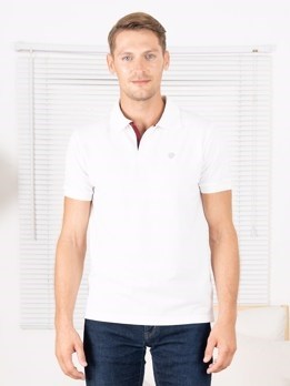 COZI 2121 Super Soft Combed Cotton Regular Fit Polo T-Shirt - White