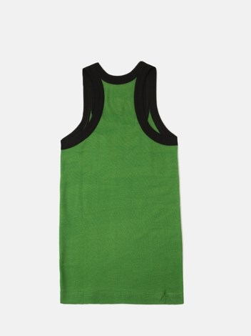 Cozi Boyz Sports Soft Pure 100% Combed Cotton Round Neck Sleeveless Vest - Green