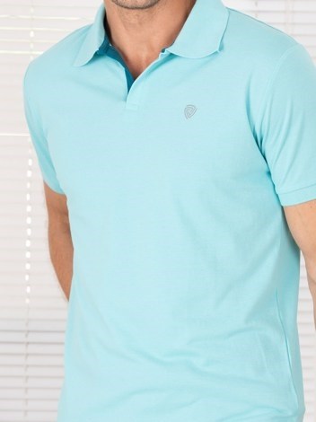 COZI 2121 Super Soft Combed Cotton Regular Fit Polo T-Shirt - Pool Blue