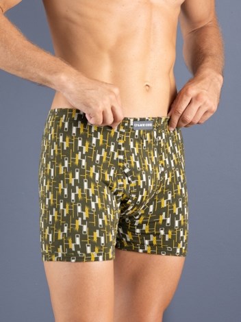 Bigshot Long Print Soft Combed Cotton Inner Elastic Mini Trunk with Ultrasoft Waistband - Printed