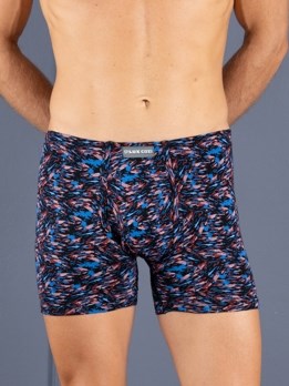 Bigshot Long Print Soft Combed Cotton Inner Elastic Mini Trunk with Ultrasoft Waistband - Printed