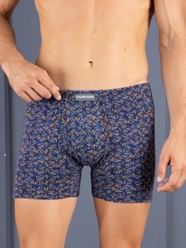 Bigshot Long Print Soft Combed Cotton Inner Elastic Mini Trunk with Ultrasoft Waistband - Printed