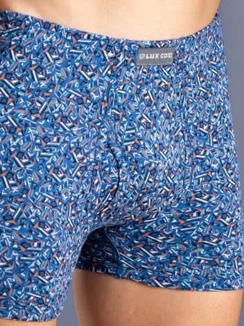 Bigshot Long Print Soft Combed Cotton Inner Elastic Mini Trunk with Ultrasoft Waistband - Printed