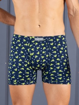 Bigshot Long Print Soft Combed Cotton Inner Elastic Mini Trunk with Ultrasoft Waistband - Printed